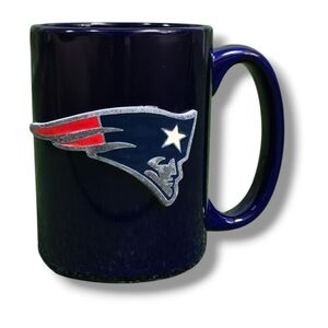 NFL Patriots Ceramic Emblem Coffee Mug | 15fl.oz. | Team Spirit Collectors Item